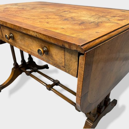 REGENCY FREESTANDING WALNUT SOFA TABLE - ADDITIONAL PHOTO 8