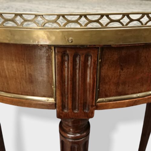 19TH CENTURY BRASS INLAID BOUILLOTTE ROUND TABLE - ADDITIONAL PHOTO 5