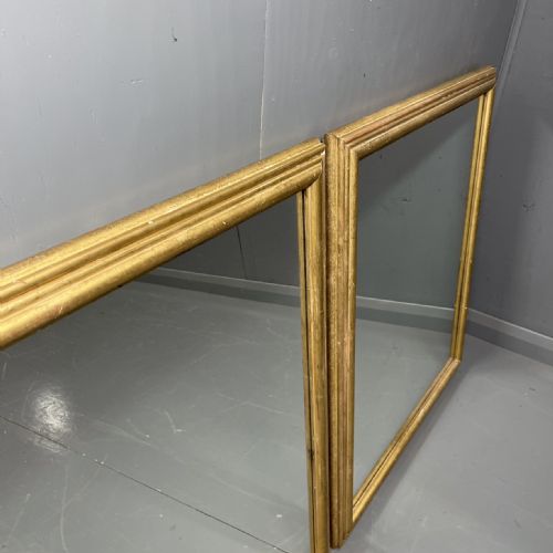 PAIR OF ALMOST SQUARE ENGLISH GILT MIRRORS - ADDITIONAL PHOTO 5
