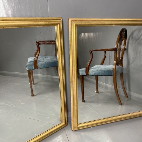 PAIR OF ALMOST SQUARE ENGLISH GILT MIRRORS - ADDITIONAL PHOTO 6
