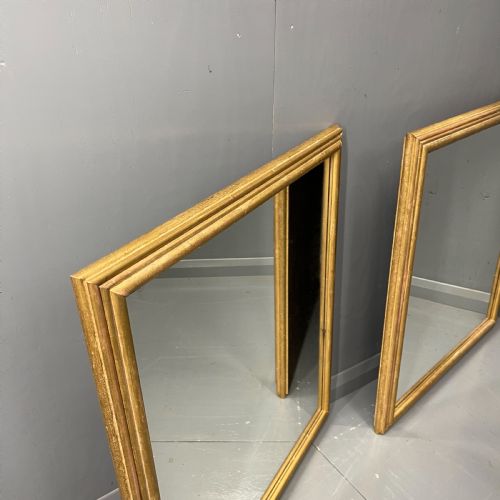 PAIR OF ALMOST SQUARE ENGLISH GILT MIRRORS - ADDITIONAL PHOTO 8