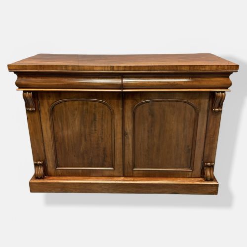 english mahogany two door sideboard - CATEGORY: ANTIQUE SIDEBOARDS - DATED 19TH CENTURY