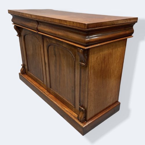 ENGLISH MAHOGANY TWO DOOR SIDEBOARD - ADDITIONAL PHOTO 4