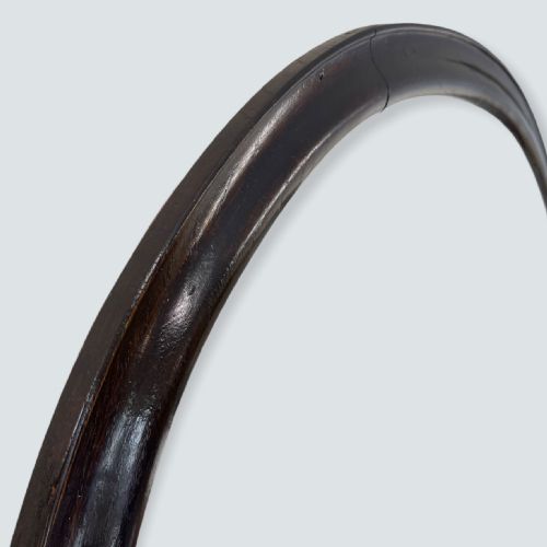 LARGE EBONISED OVAL MIRROR - ADDITIONAL PHOTO 3