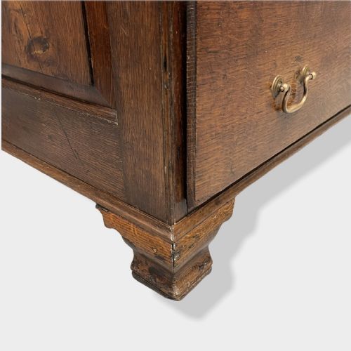 GEORGE II SMALL OAK CHEST OF DRAWERS - ADDITIONAL PHOTO 5