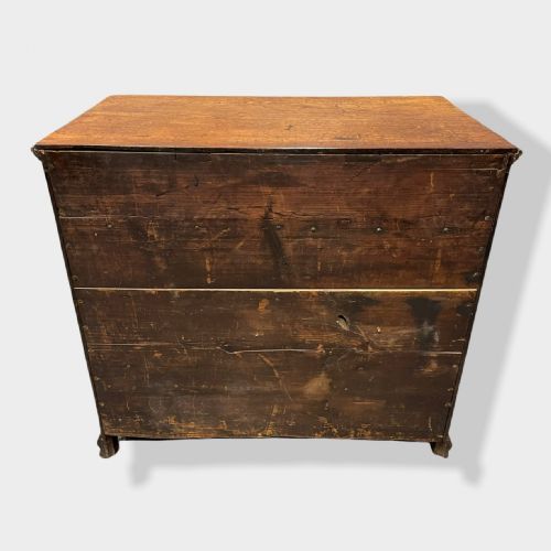 GEORGE II SMALL OAK CHEST OF DRAWERS - ADDITIONAL PHOTO 9