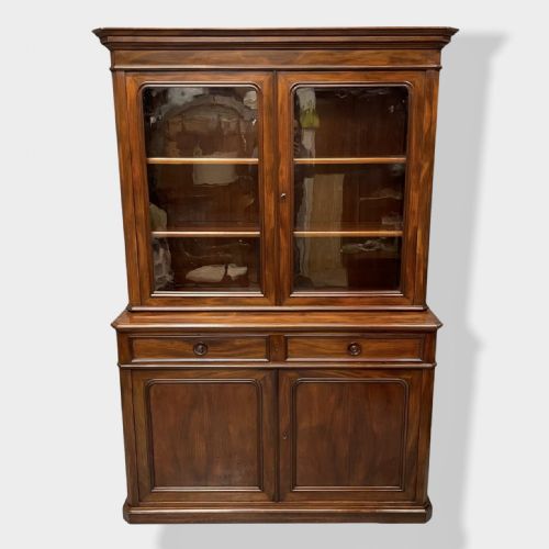 french mahogany buffet deux corps - CATEGORY: ANTIQUE BOOKCASES - DATED 19TH CENTURY