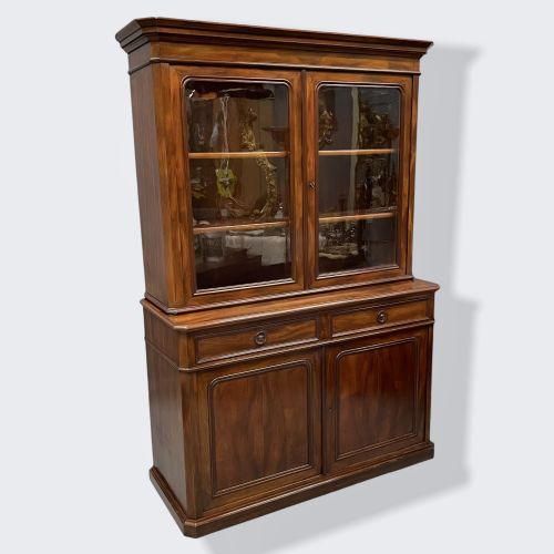 FRENCH MAHOGANY BUFFET DEUX CORPS - ADDITIONAL PHOTO 1