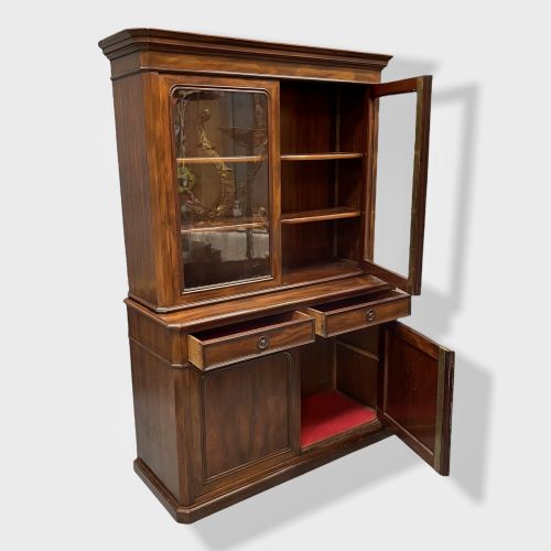 FRENCH MAHOGANY BUFFET DEUX CORPS - ADDITIONAL PHOTO 2