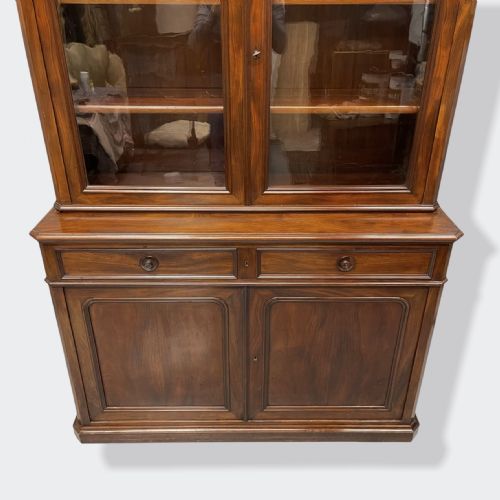 FRENCH MAHOGANY BUFFET DEUX CORPS - ADDITIONAL PHOTO 3