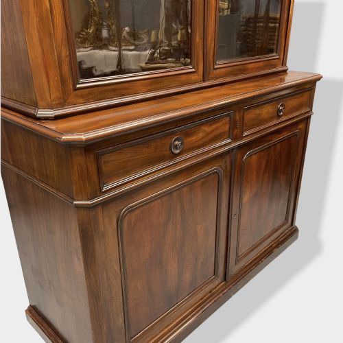 FRENCH MAHOGANY BUFFET DEUX CORPS - ADDITIONAL PHOTO 4
