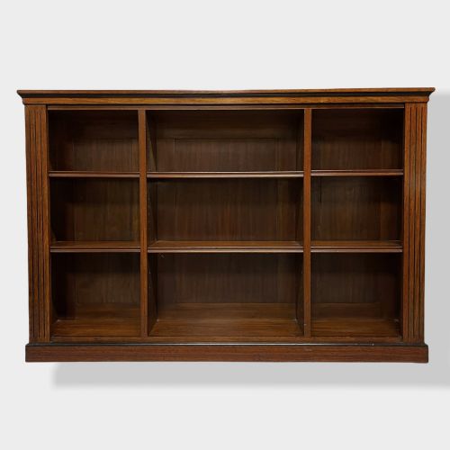 english walnut and ebony dwarf bookcase - CATEGORY: ANTIQUE BOOKCASES - DATED 19TH CENTURY