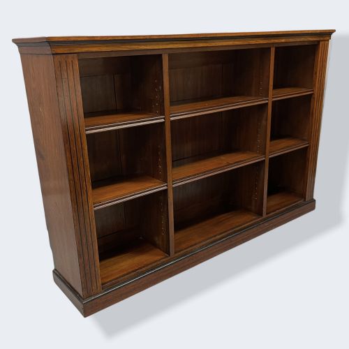 ENGLISH WALNUT AND EBONY DWARF BOOKCASE - ADDITIONAL PHOTO 1
