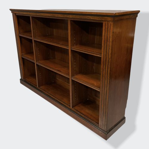 ENGLISH WALNUT AND EBONY DWARF BOOKCASE - ADDITIONAL PHOTO 2