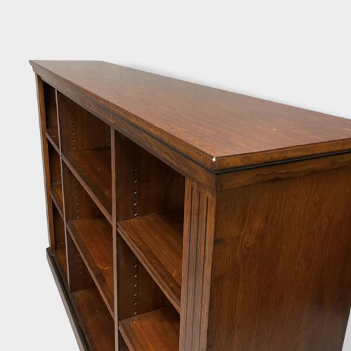 ENGLISH WALNUT AND EBONY DWARF BOOKCASE - ADDITIONAL PHOTO 3