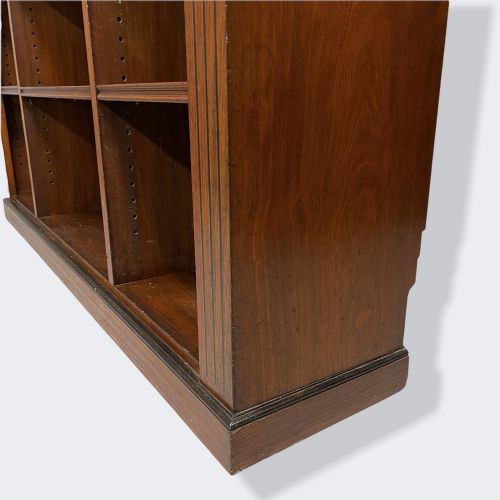 ENGLISH WALNUT AND EBONY DWARF BOOKCASE - ADDITIONAL PHOTO 6