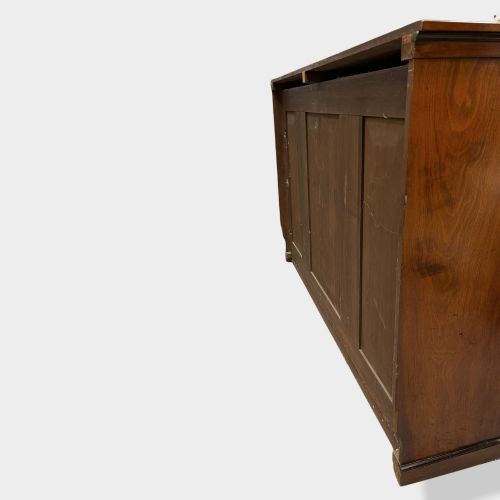 ENGLISH WALNUT AND EBONY DWARF BOOKCASE - ADDITIONAL PHOTO 8