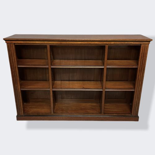 ENGLISH WALNUT AND EBONY DWARF BOOKCASE - ADDITIONAL PHOTO 9