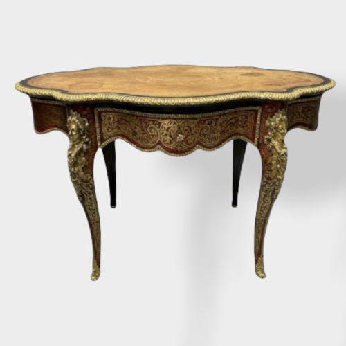 19th century french boulle work centre table - CATEGORY: ANTIQUE TABLES - DATED 19TH CENTURY