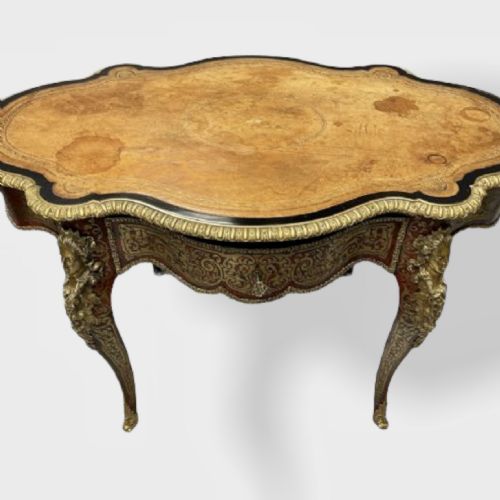 19TH CENTURY FRENCH BOULLE WORK CENTRE TABLE - ADDITIONAL PHOTO 2