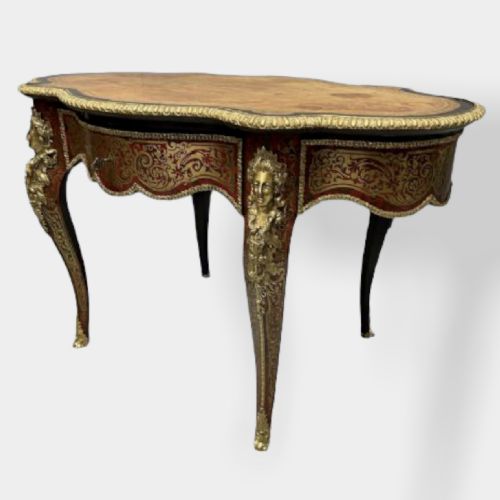 19TH CENTURY FRENCH BOULLE WORK CENTRE TABLE - ADDITIONAL PHOTO 5