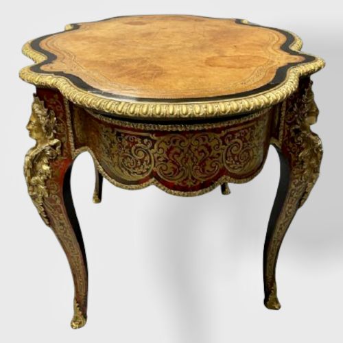 19TH CENTURY FRENCH BOULLE WORK CENTRE TABLE - ADDITIONAL PHOTO 6