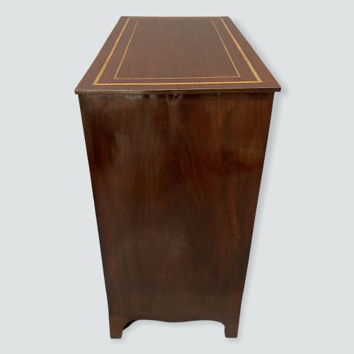 REGENCY MAHOGANY INLAID CHEST OF DRAWERS - ADDITIONAL PHOTO 6