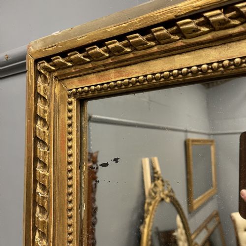 FRENCH PAINT AND GILT OVERMANTLE MIRROR - ADDITIONAL PHOTO 4