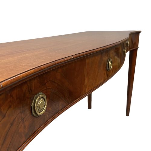 GEORGIAN MAHOGANY SERPENTINE SERVER TABLE - ADDITIONAL PHOTO 2