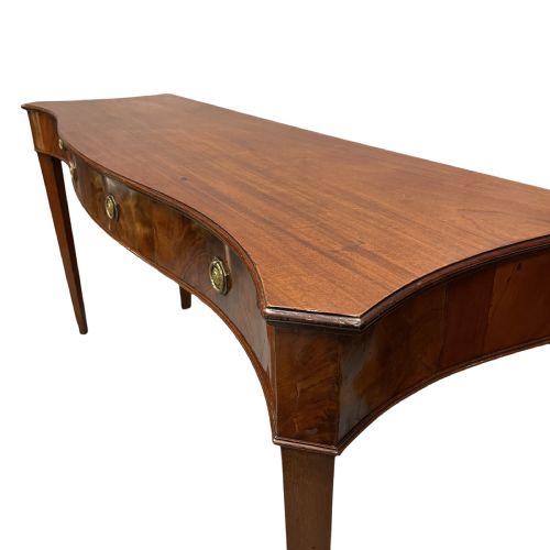 GEORGIAN MAHOGANY SERPENTINE SERVER TABLE - ADDITIONAL PHOTO 5