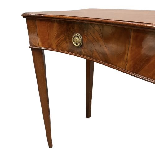 GEORGIAN MAHOGANY SERPENTINE SERVER TABLE - ADDITIONAL PHOTO 6