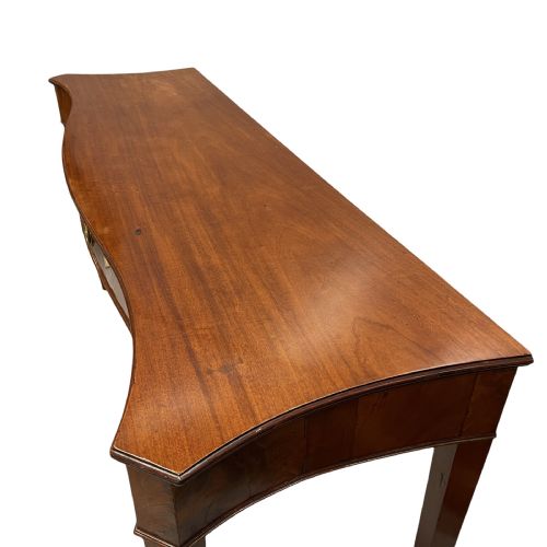 GEORGIAN MAHOGANY SERPENTINE SERVER TABLE - ADDITIONAL PHOTO 7