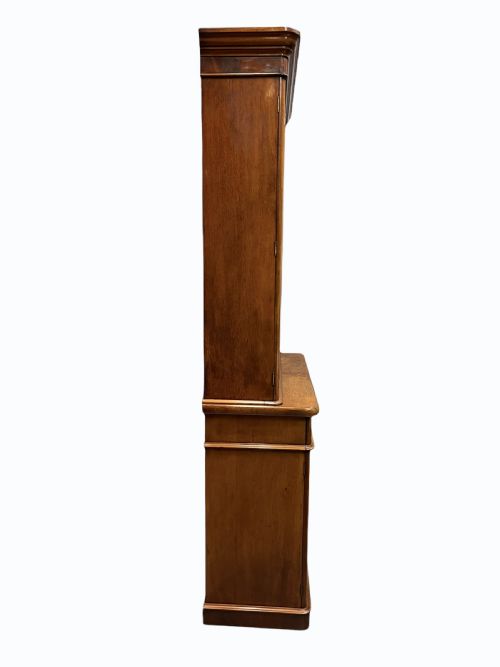 19TH CENTURY ENGLISH GLAZED BOOKCASE ON CUPBOARD BASE - ADDITIONAL PHOTO 7