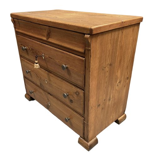 SMALL 19TH CENTURY CONTINENTAL CHEST OF DRAWERS - ADDITIONAL PHOTO 3