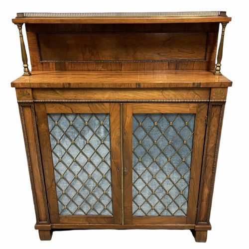 regency rosewood and brass chiffonier - CATEGORY: ANTIQUE SIDEBOARDS - DATED REGENCY