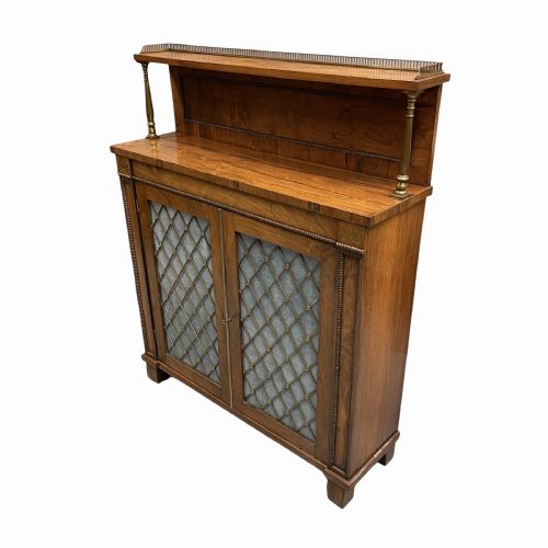 REGENCY ROSEWOOD AND BRASS CHIFFONIER - ADDITIONAL PHOTO 2