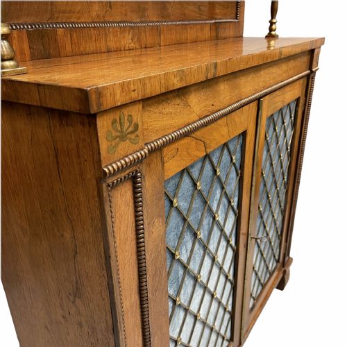 REGENCY ROSEWOOD AND BRASS CHIFFONIER - ADDITIONAL PHOTO 3