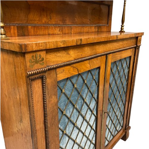 REGENCY ROSEWOOD AND BRASS CHIFFONIER - ADDITIONAL PHOTO 4