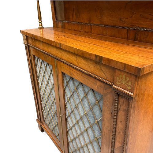 REGENCY ROSEWOOD AND BRASS CHIFFONIER - ADDITIONAL PHOTO 5