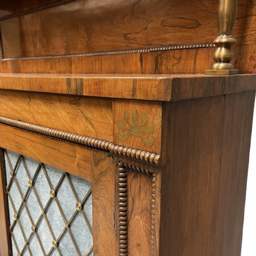 REGENCY ROSEWOOD AND BRASS CHIFFONIER - ADDITIONAL PHOTO 8