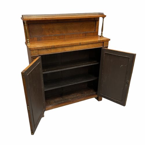 REGENCY ROSEWOOD AND BRASS CHIFFONIER - ADDITIONAL PHOTO 11