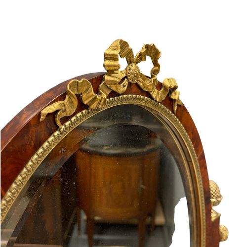 FRENCH BURR AMBOYNA AND MARBLE TOP DRESSING TABLE - ADDITIONAL PHOTO 2