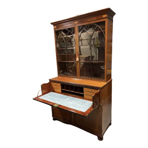 LATE GEORGIAN SECRETAIRE BOOKCASE - ADDITIONAL PHOTO 3