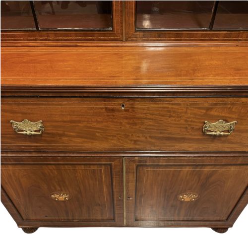 LATE GEORGIAN SECRETAIRE BOOKCASE - ADDITIONAL PHOTO 4