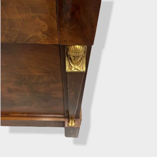 FRENCH EMPIRE COMMODE A PORTE - ADDITIONAL PHOTO 4
