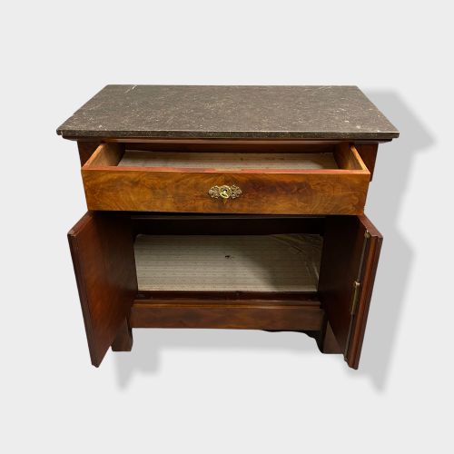 FRENCH EMPIRE COMMODE A PORTE - ADDITIONAL PHOTO 5