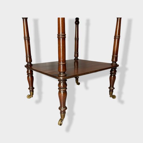 REGENCY MAHOGANY 3 TIER ETAGERE SIDE TABLE - ADDITIONAL PHOTO 3