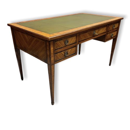 FRENCH EXTENDING FREE STANDING TULIPWOOD DESK - ADDITIONAL PHOTO 4