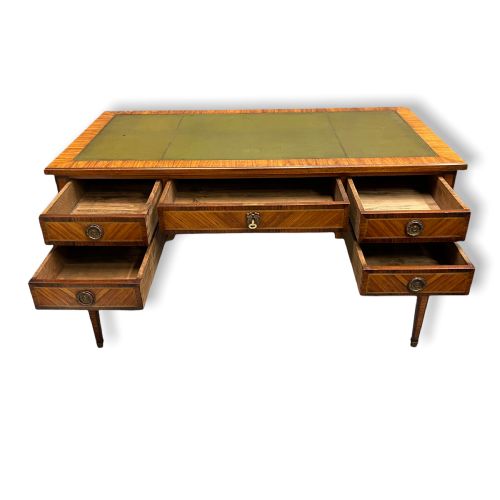 FRENCH EXTENDING FREE STANDING TULIPWOOD DESK - ADDITIONAL PHOTO 8