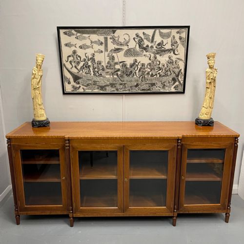 french breakfront glazed sideboard bookcase - CATEGORY: ANTIQUE SIDEBOARDS - DATED 1930